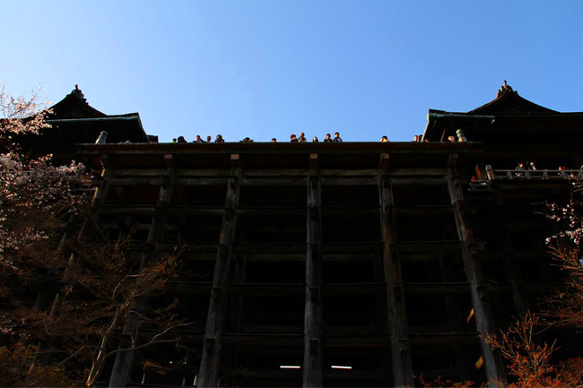 Kiyomizu-dera en contreplongée