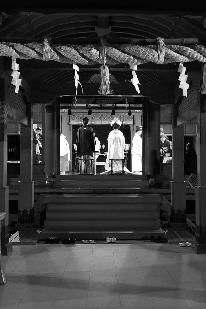 Cérémonie de mariage shinto à Kamakura
